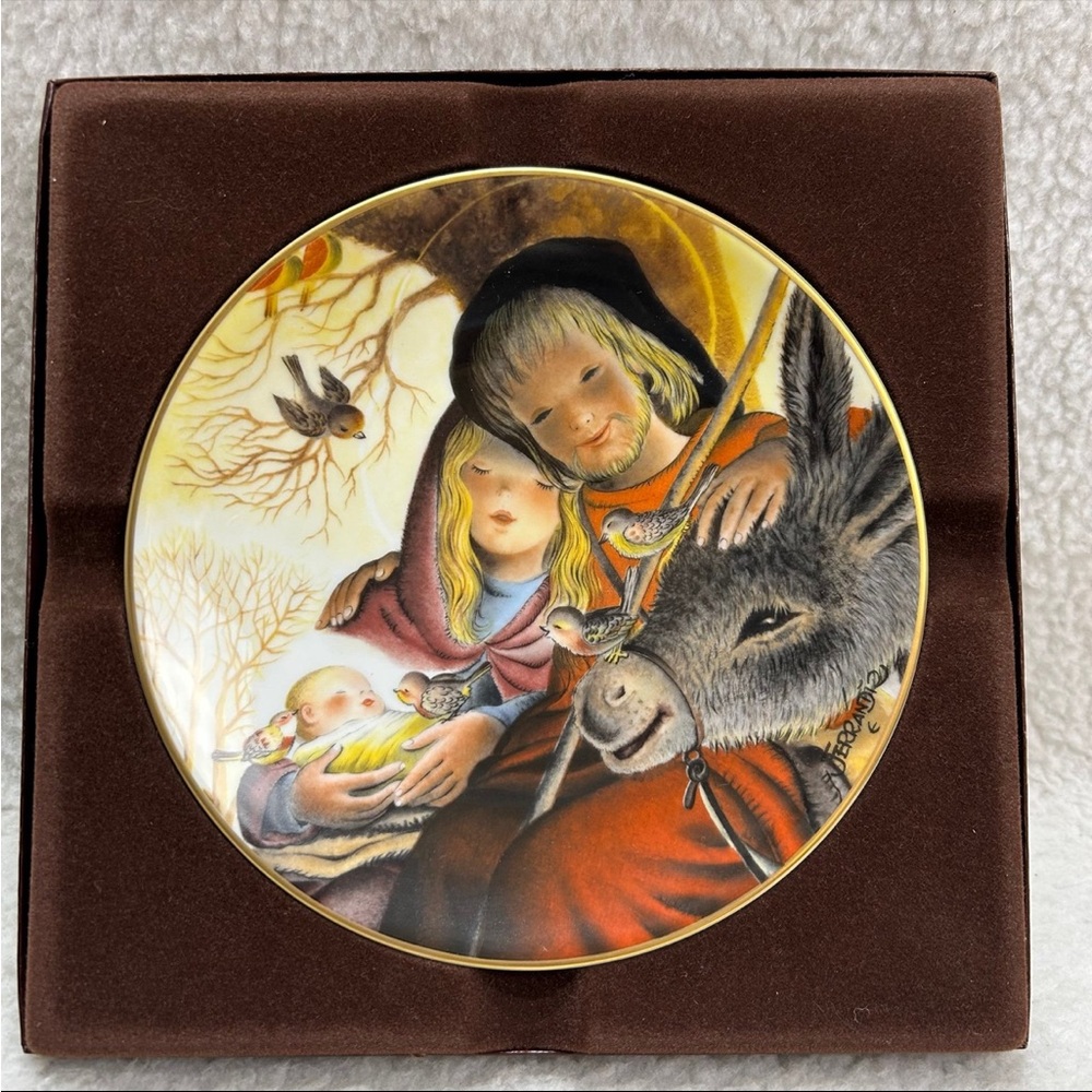 Schmid Jerrandie 8" "Quiet Reflections" decor plate Juan Fernandiz West Germany